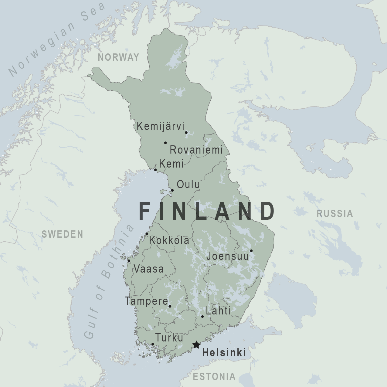 Map - Finland