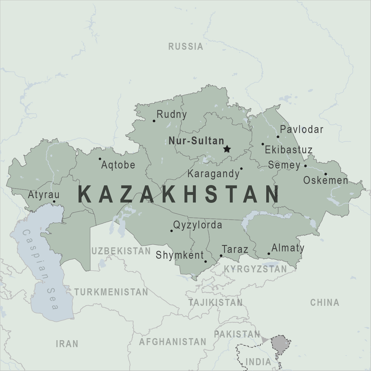 Map - Kazakhstan