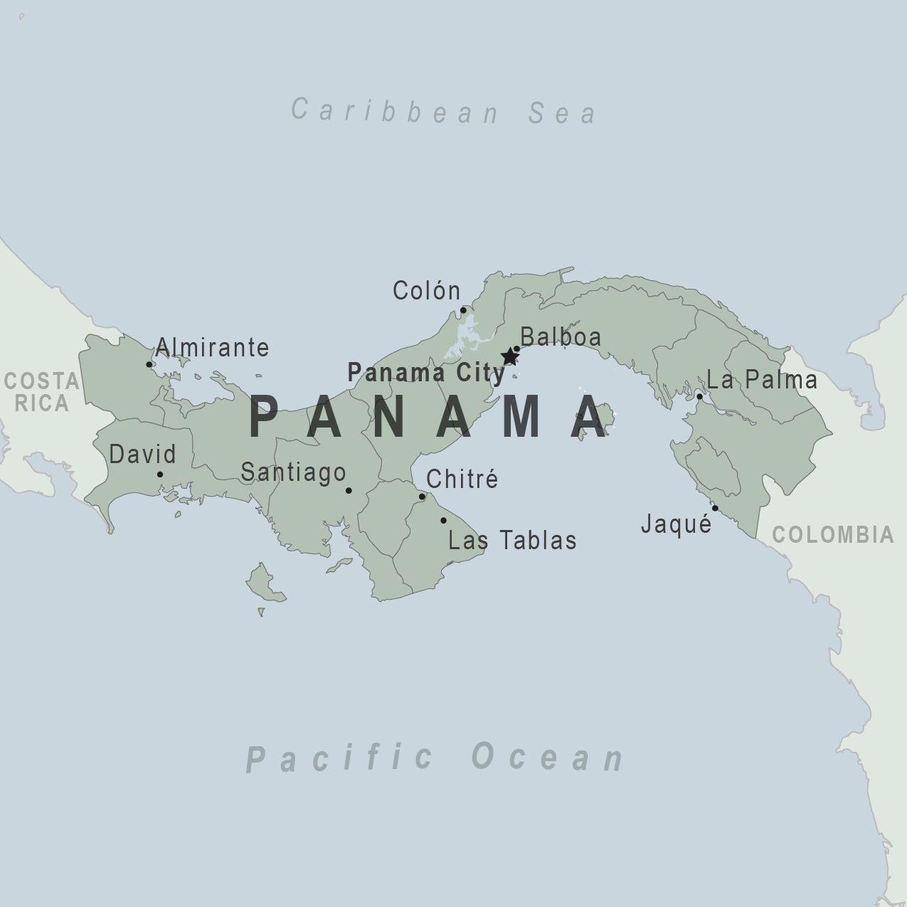Map - Panama