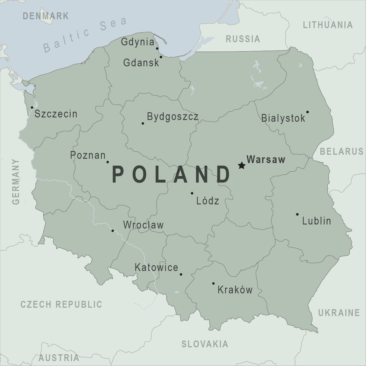 Map - Poland