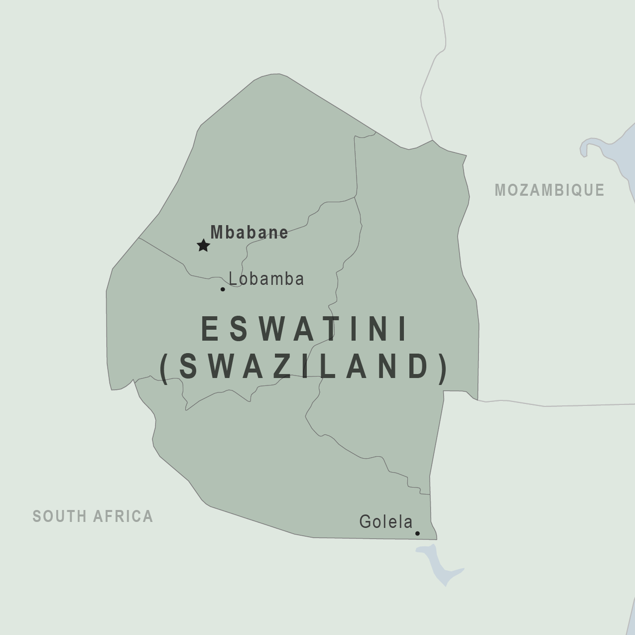 Map - Eswatini (Swaziland)