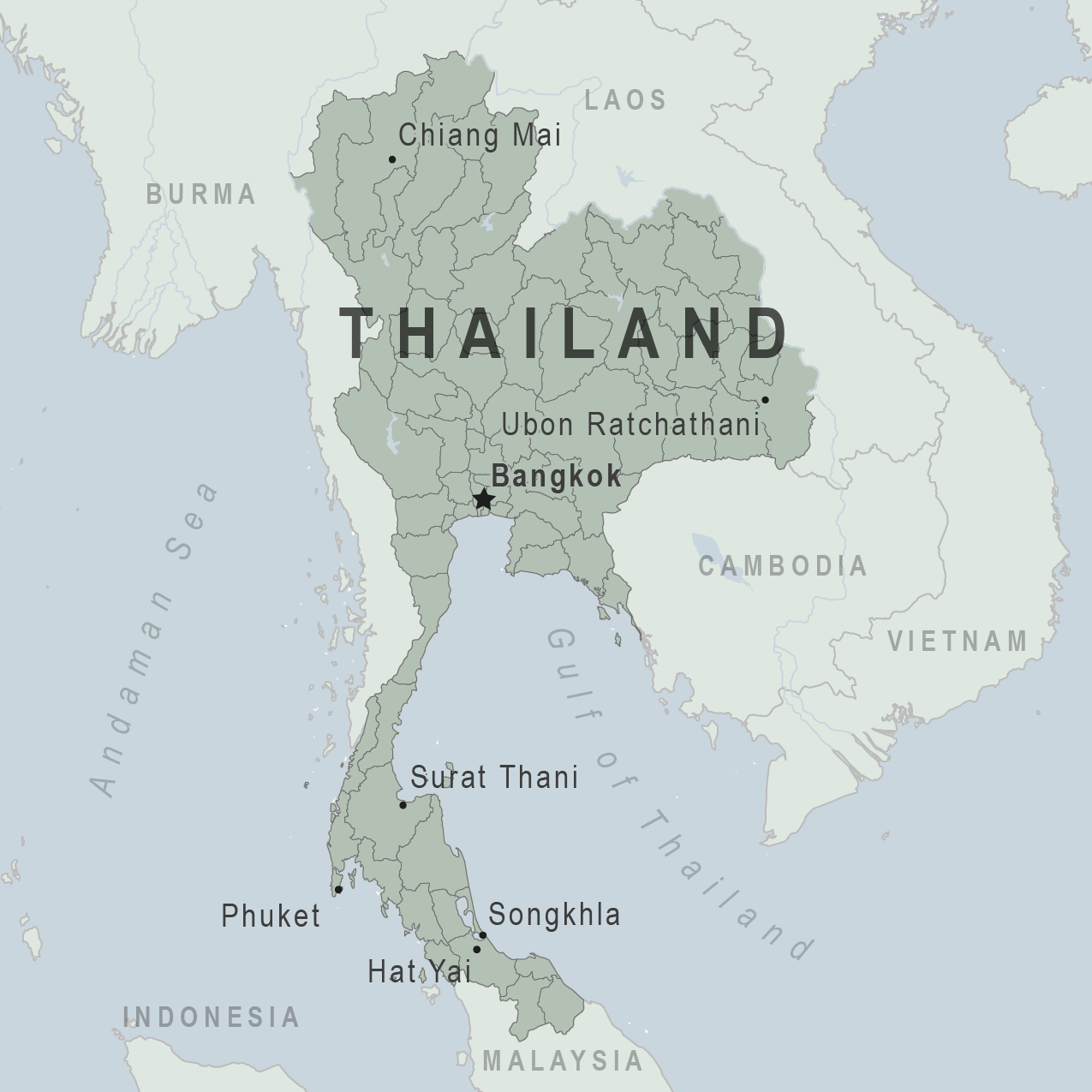 Map - Thailand
