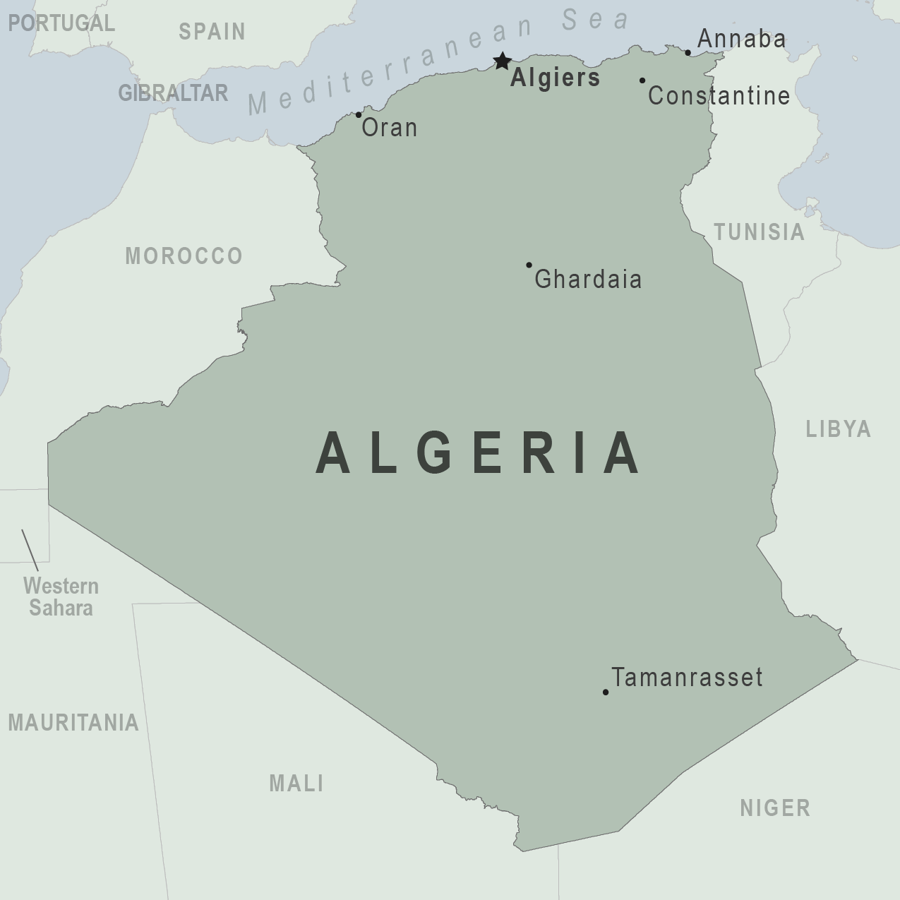 Map - Algeria