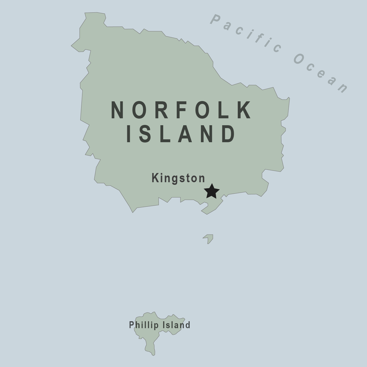 Map - Norfolk Island (Australia)