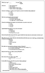 Thumbnail of Questionnaire administered to swine farm participants in this study.