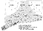 Thumbnail of West Nile virus activity in Connecticut, 2000. Locations of mosquito traps, virus isolates from mosquitoes, horse cases, and general distribution of WN virus-positive birds are shown. Source of bird and horse data: Connecticut Departments of Public Health and Agriculture.