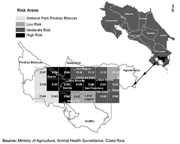Human rabies cases, Costa Rica, September 2001.