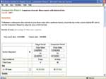 Thumbnail of Comparison report displays each risk factor the visitor reported during his target period along with a comparison period.