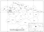 Thumbnail of Districts of Tokat and Sivas provinces, Turkey, from which 782 persons at high risk for Crimean-Congo hemorrhagic fever virus (CCHFV) infection were sampled, 2006. Sample sites are indicated by black dots. (Map provided by Zati Vatansever and reproduced with permission.)