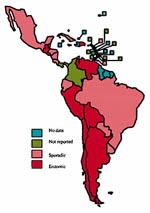 Thumbnail of Bovine tuberculosis occurrence, Latin America and the Caribbean (21).