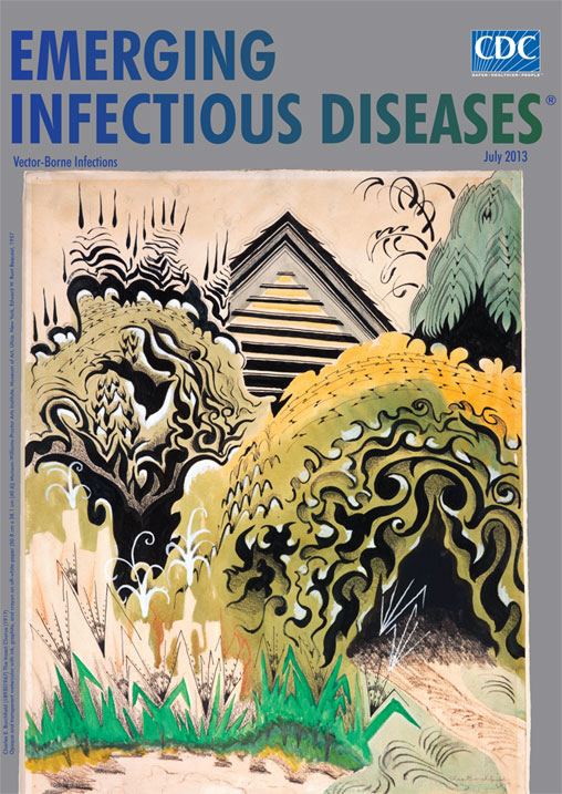 Charles E. Burchfield (1893–1967) The Insect Chorus (1917) Opaque and transparent watercolor with ink, graphite, and crayon on off-white paper (50.8 cm × 38.1 cm) Munson-Williams-Proctor Arts Institute, Museum of Art, Utica, New York, Edward W. Root Bequest, 1957