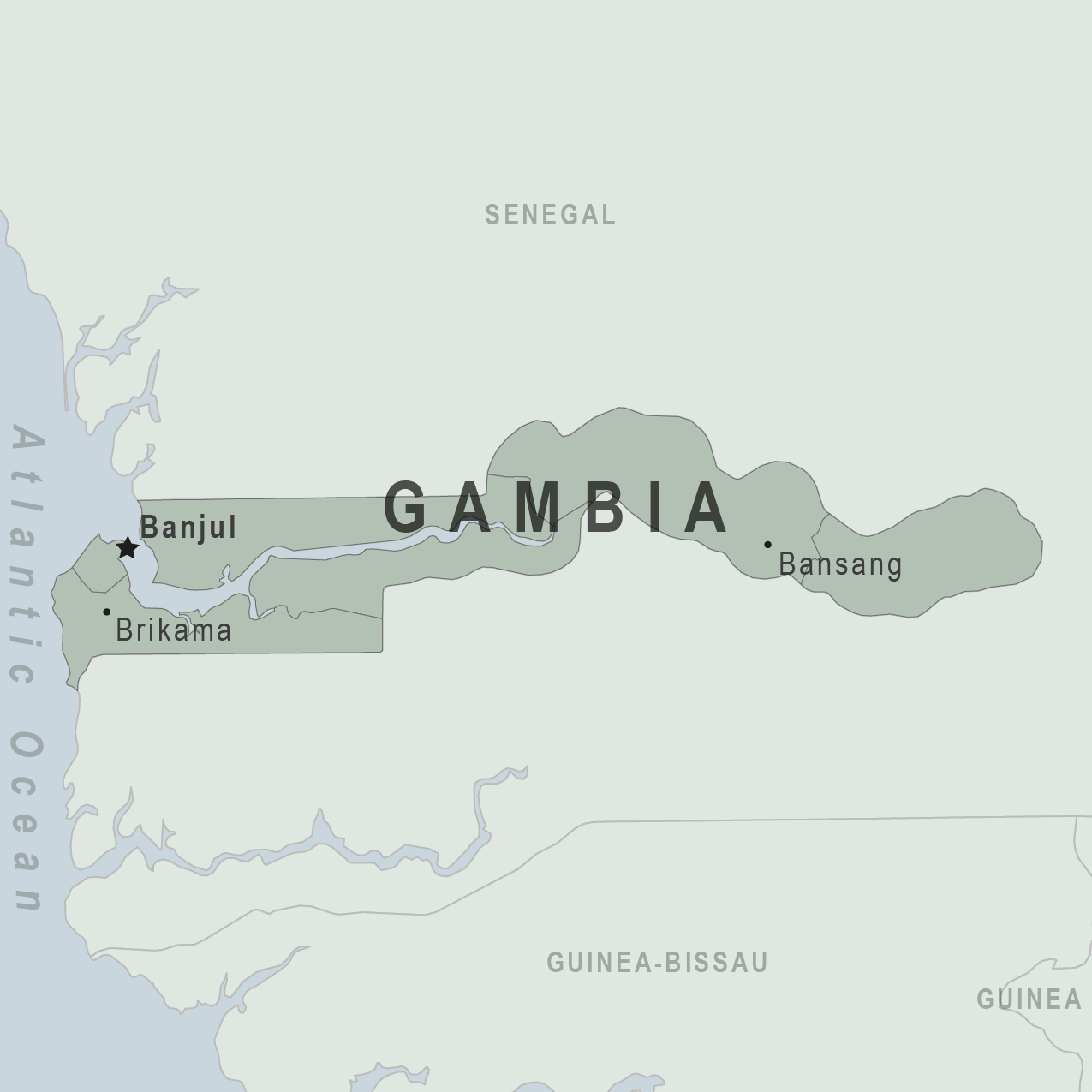Map - The Gambia