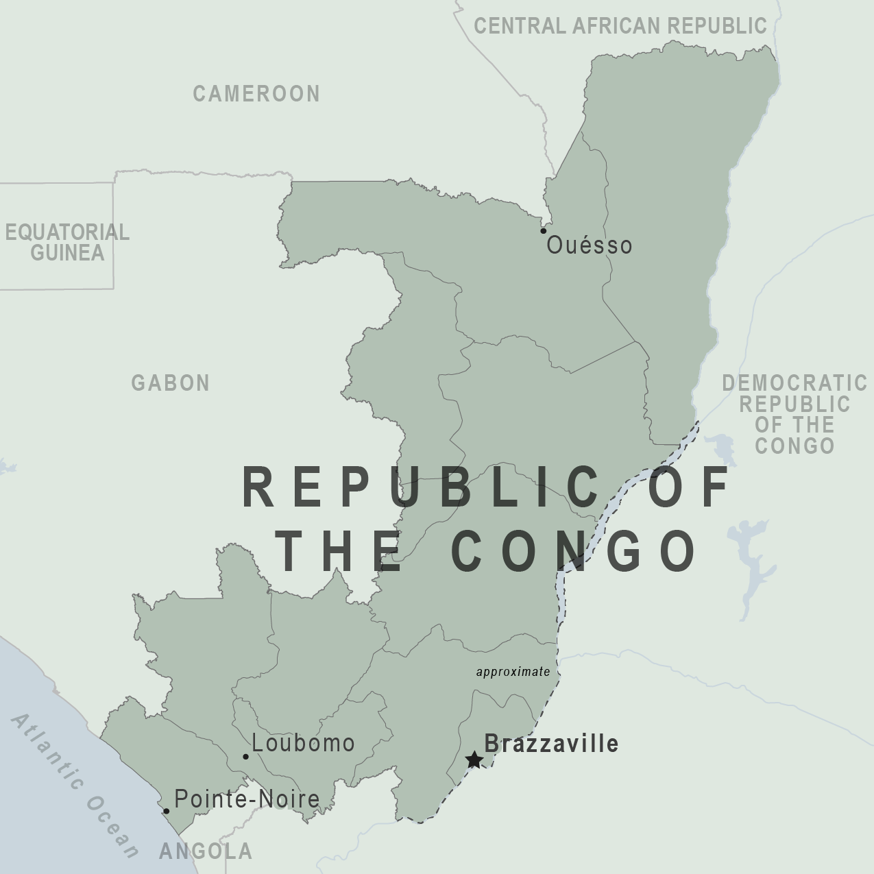 Map - Republic of the Congo