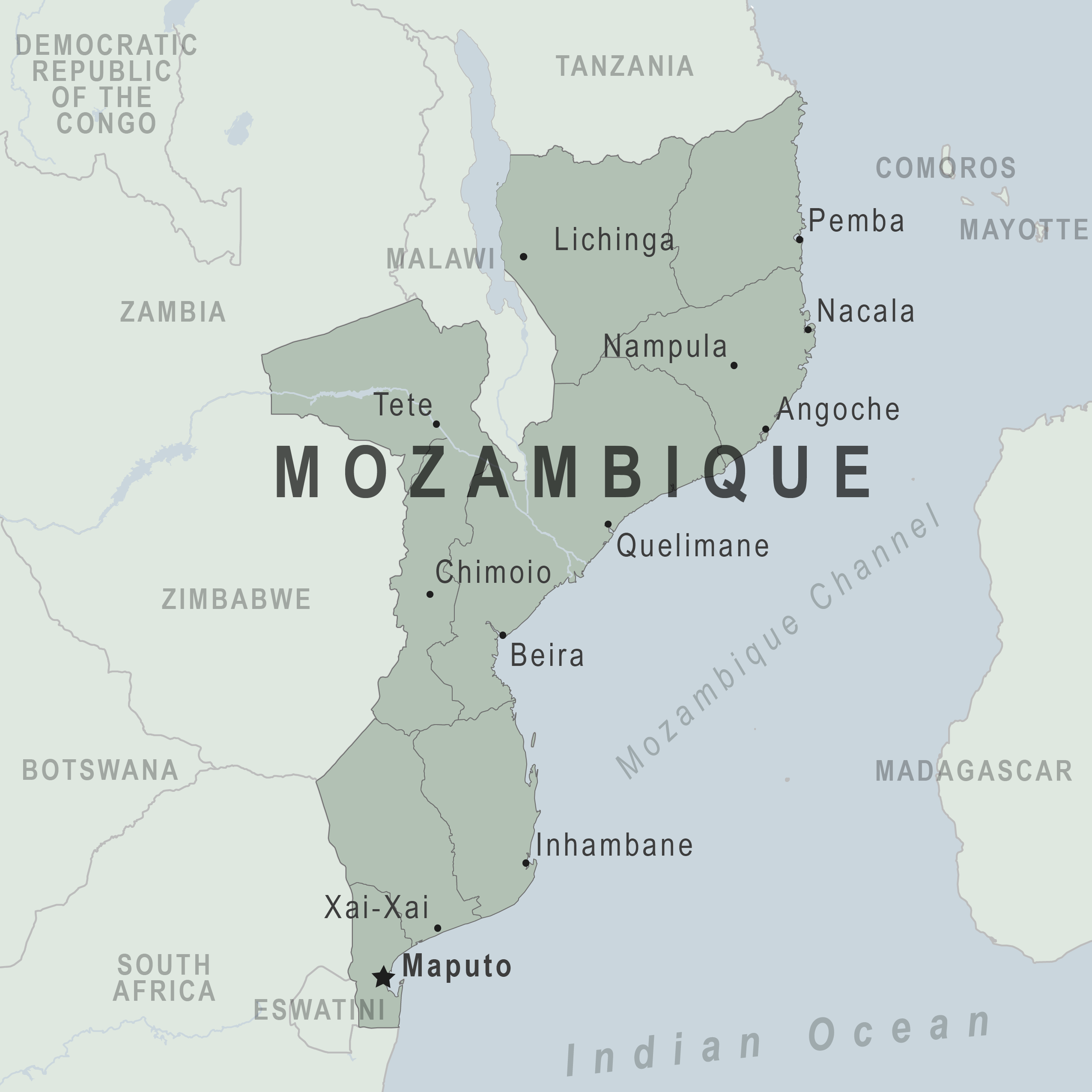 Map - Mozambique