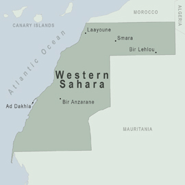 Map - Western Sahara