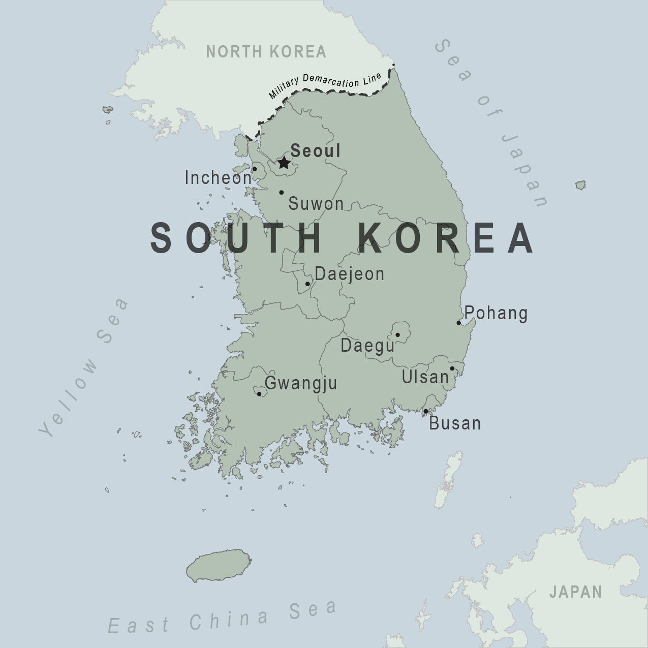 Map - Republic of Korea