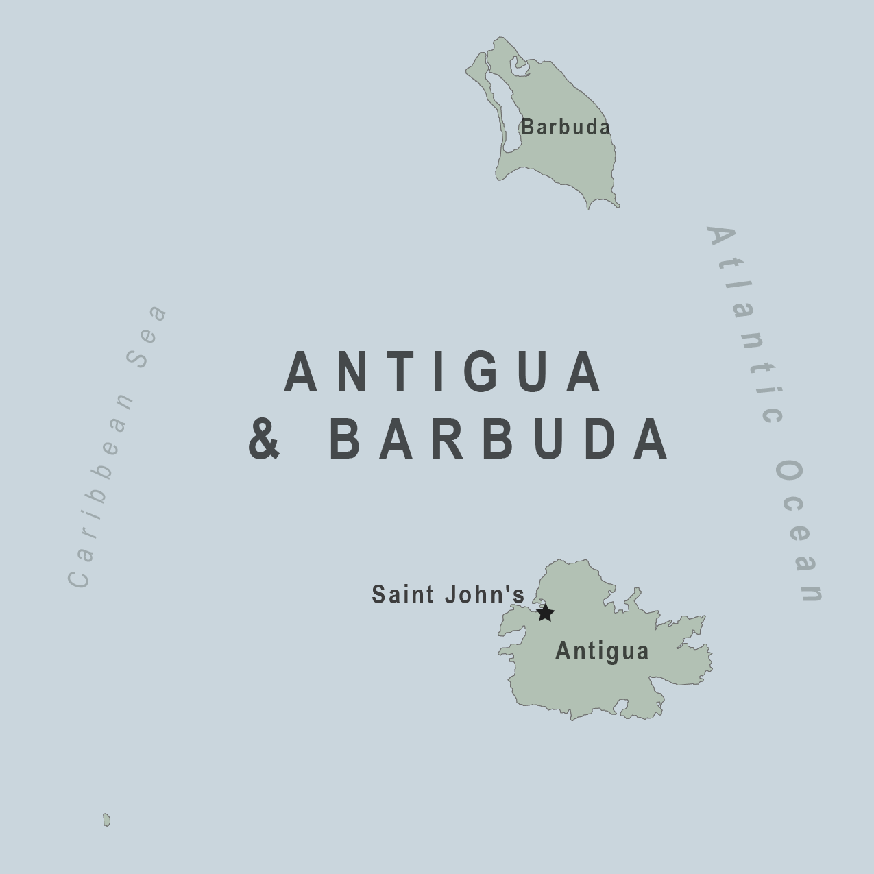 Map - Antigua Barbuda
