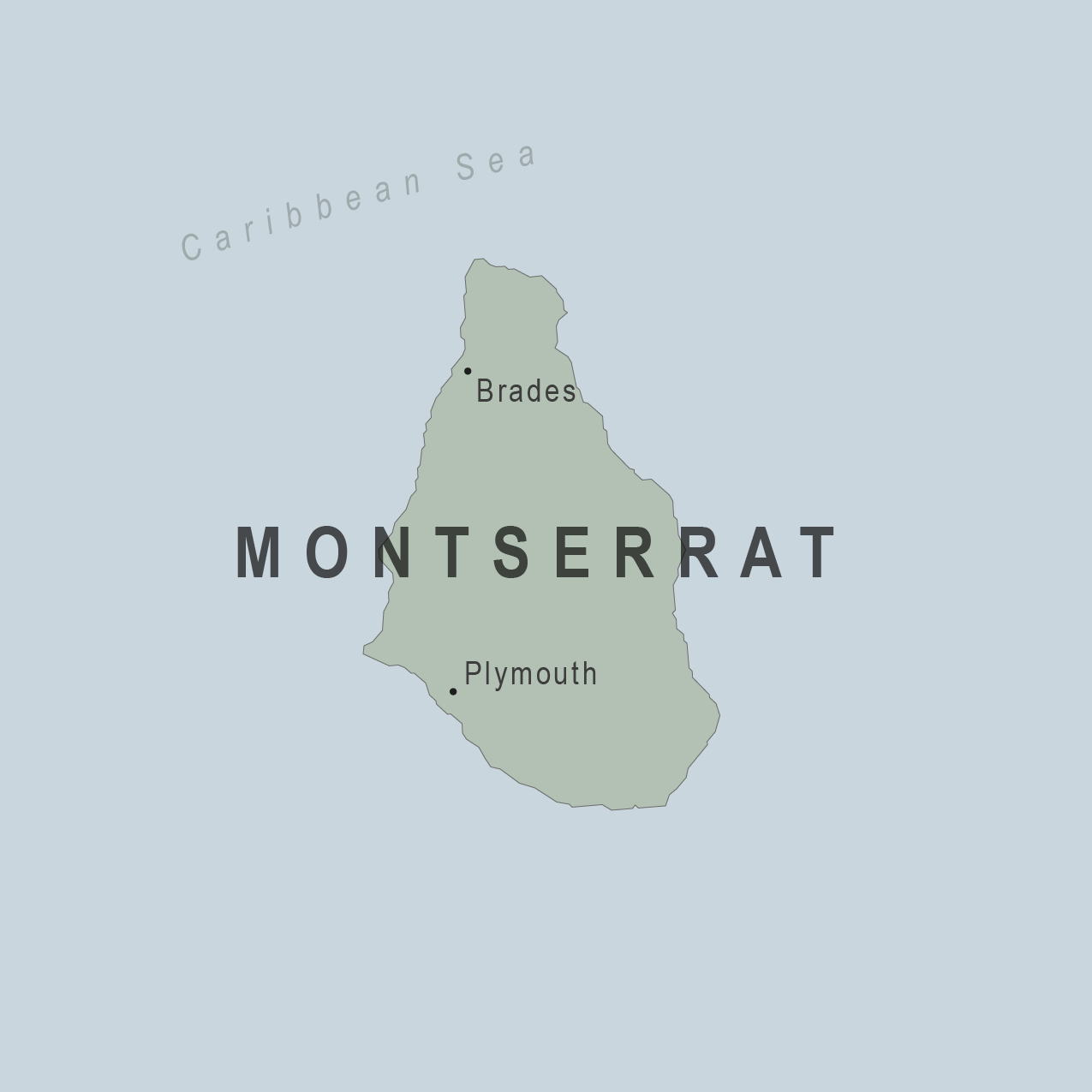 Map - Montserrat
