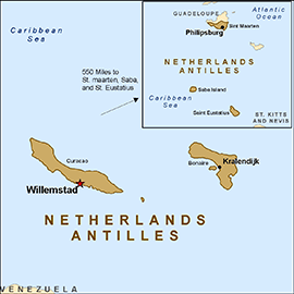 Map - Netherland Antillies