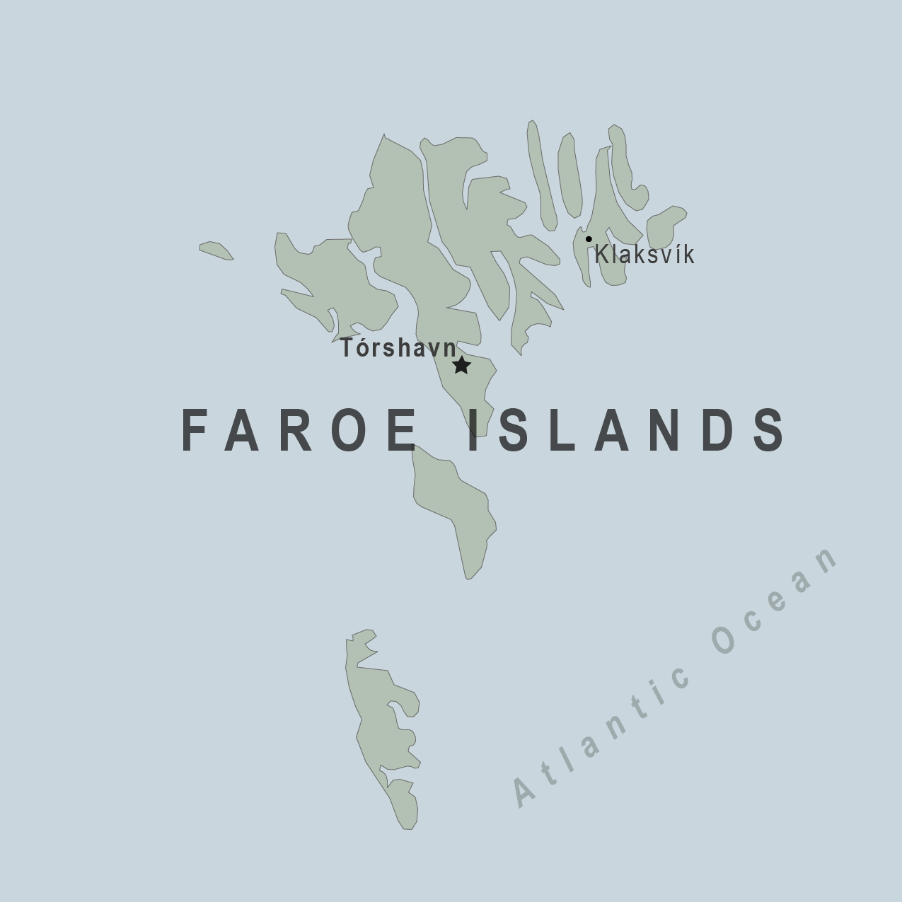 Map - Faroe Islands