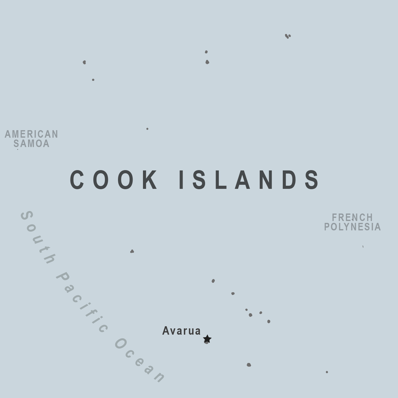 Map - Cook Islands