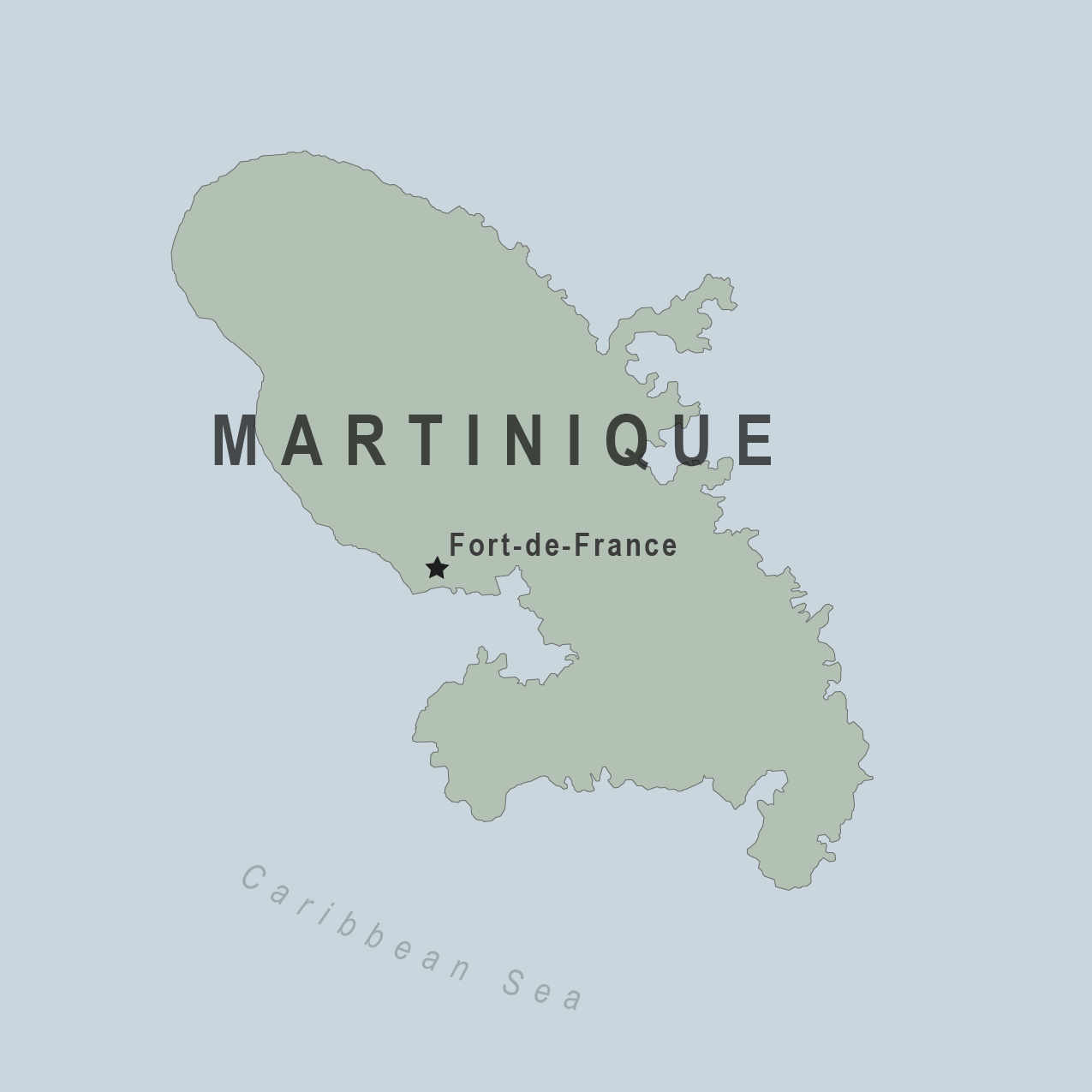 Map - Martinique