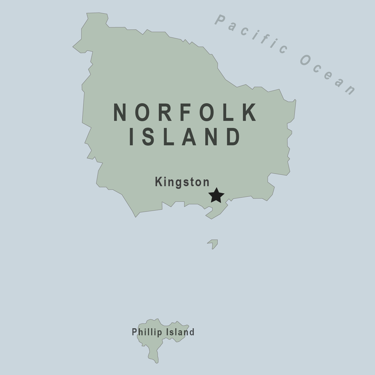 Map - Norfolk Islands