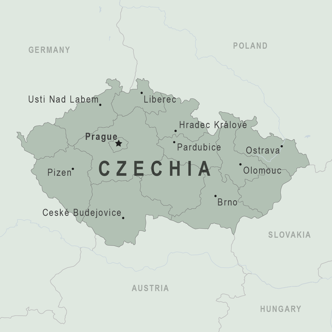 Map - Czech Republic