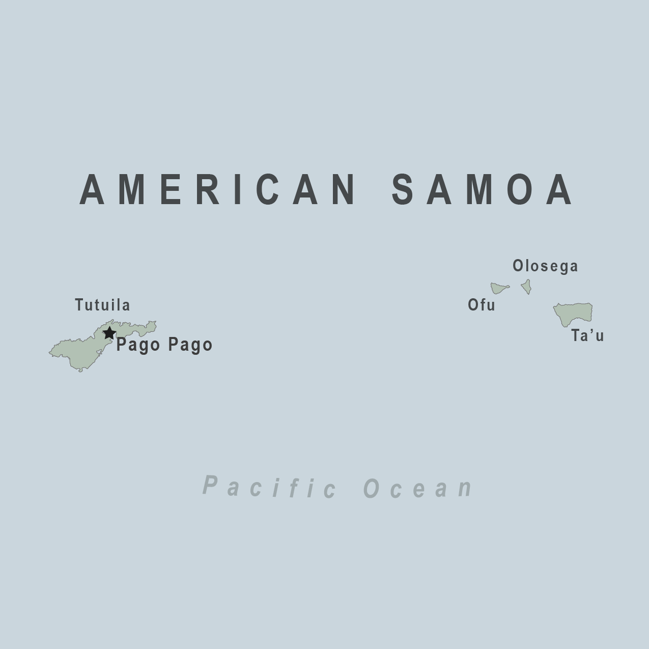 Map - American Somoa