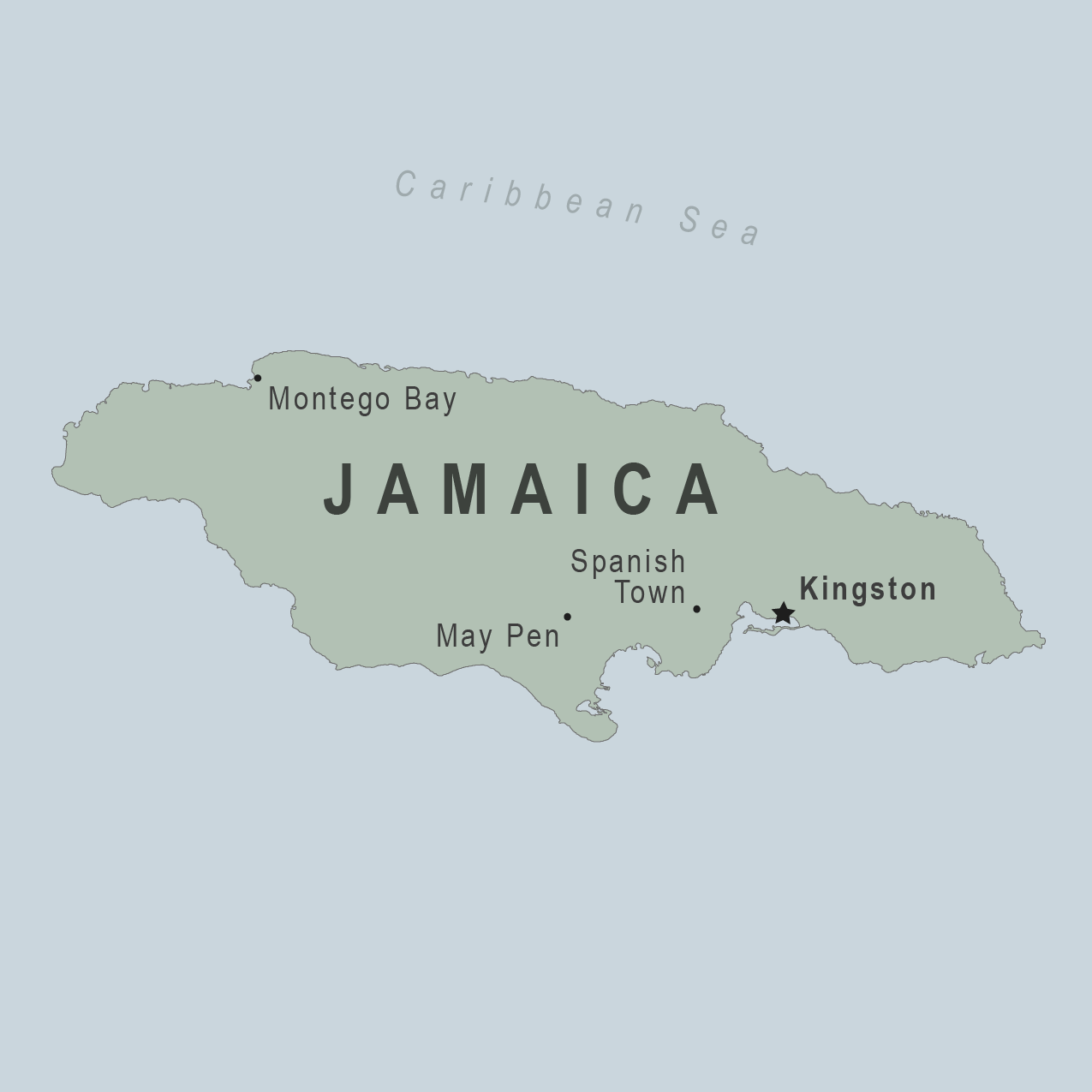 Usa Map Jamaica