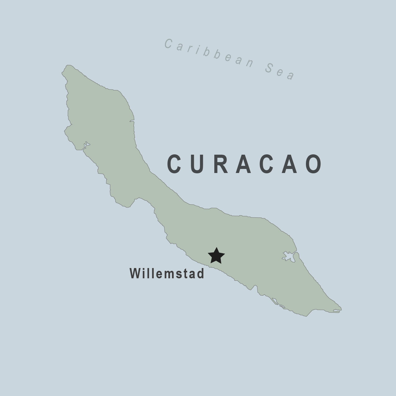 Map - Curaçao