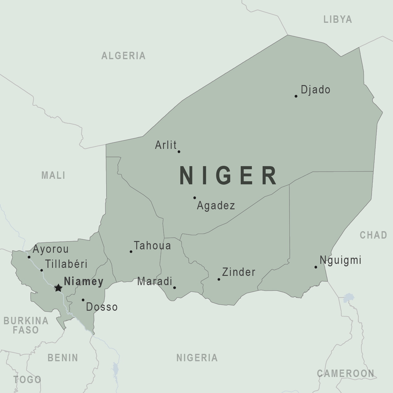 Map - Niger