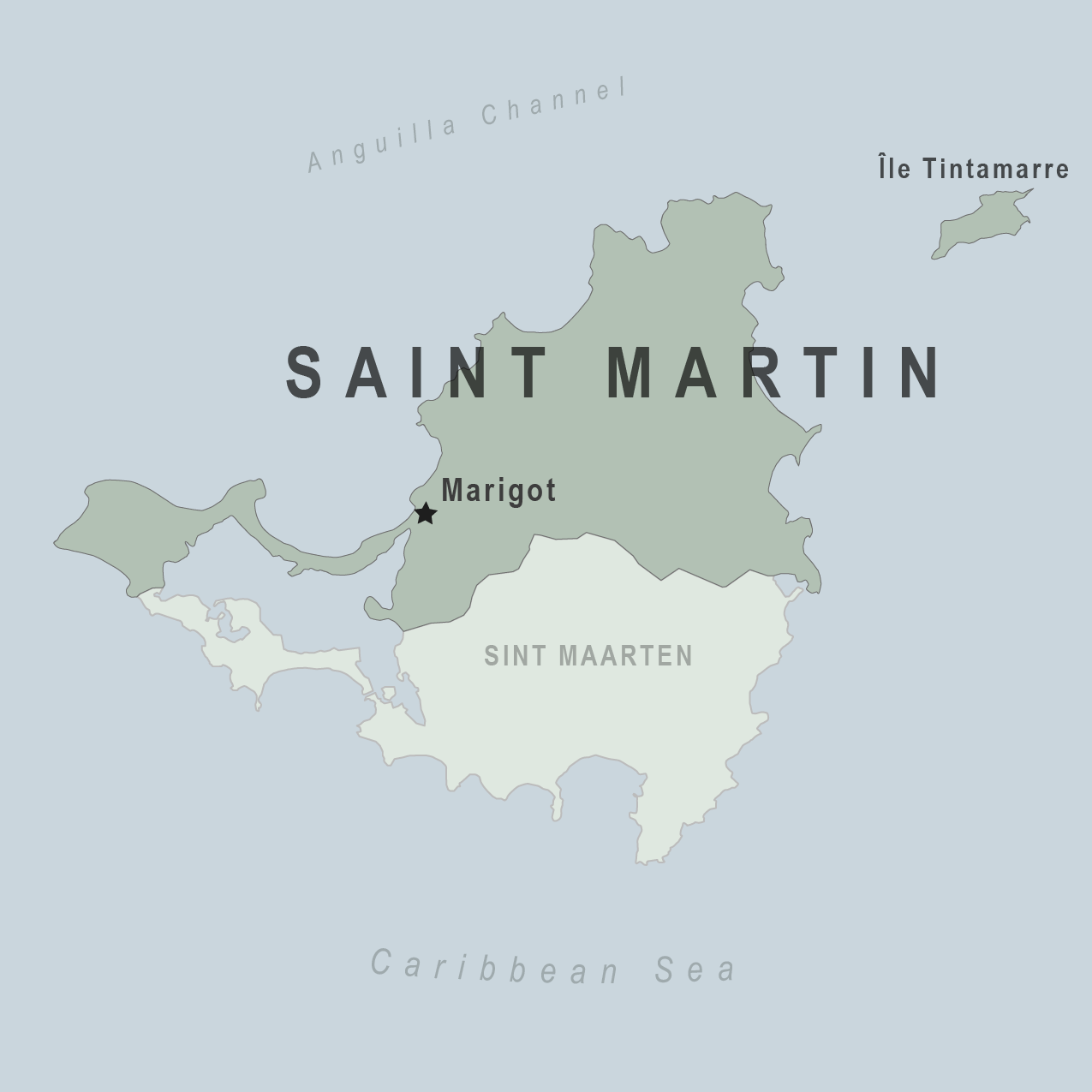 Map - Saint Martin