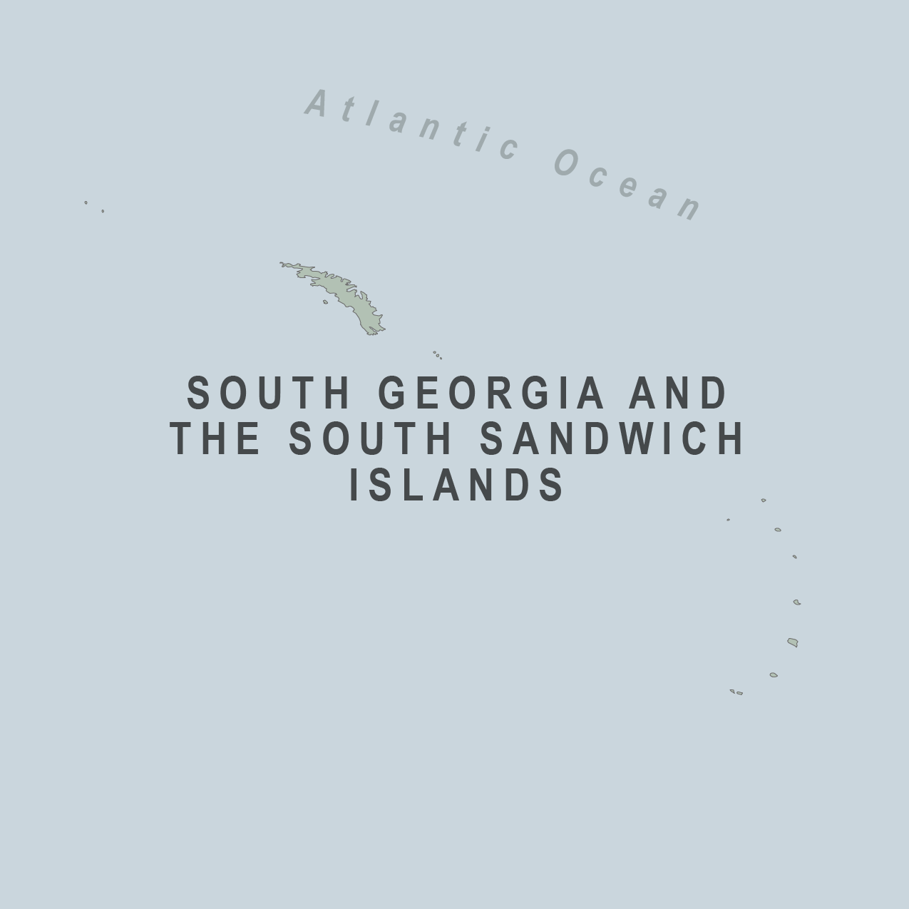 Map - South Georgia and the South Sandwich Islands (U.K.)
