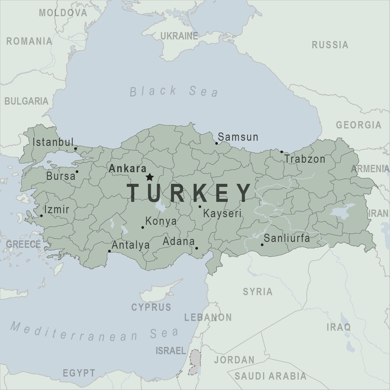 Map - Turkey