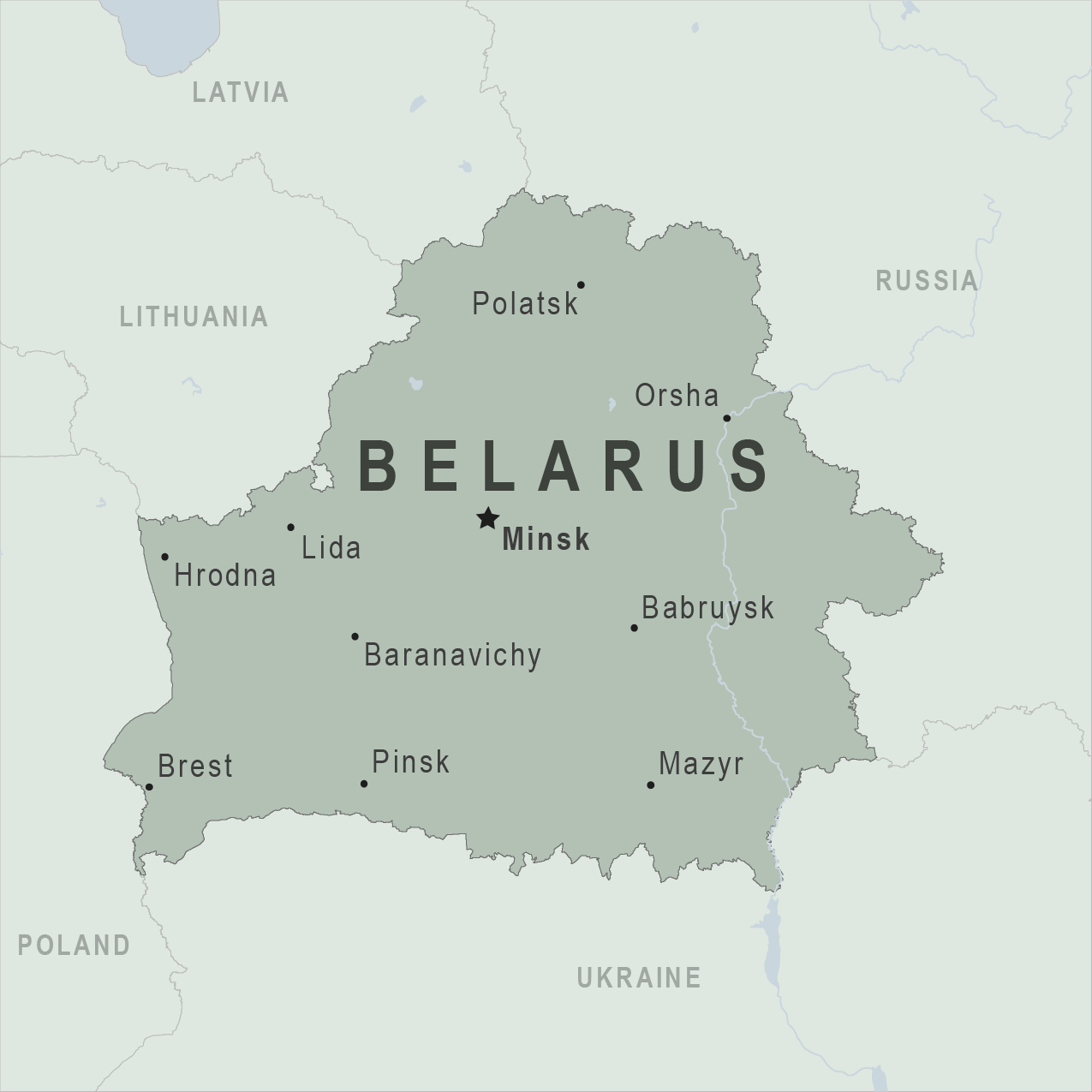 Map - Belarus