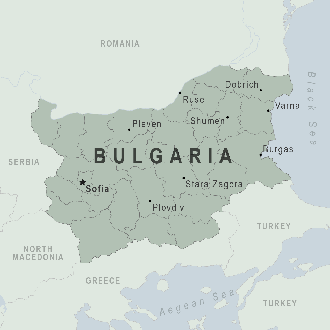 Map - Bulgaria