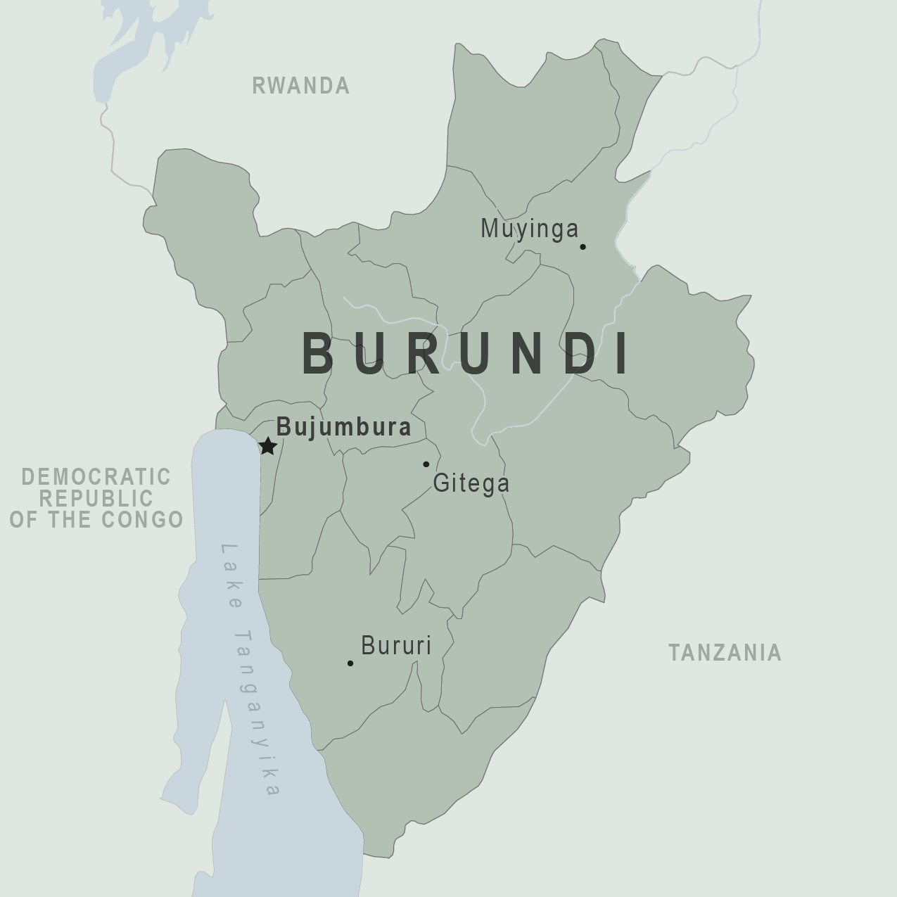 Map - Burundi