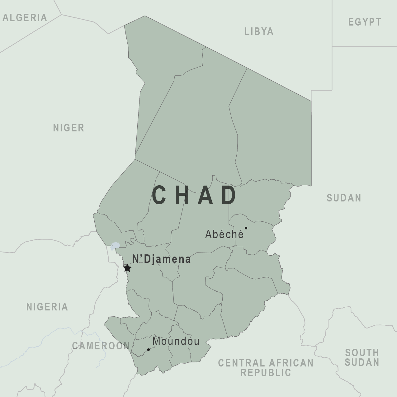 Map - Chad