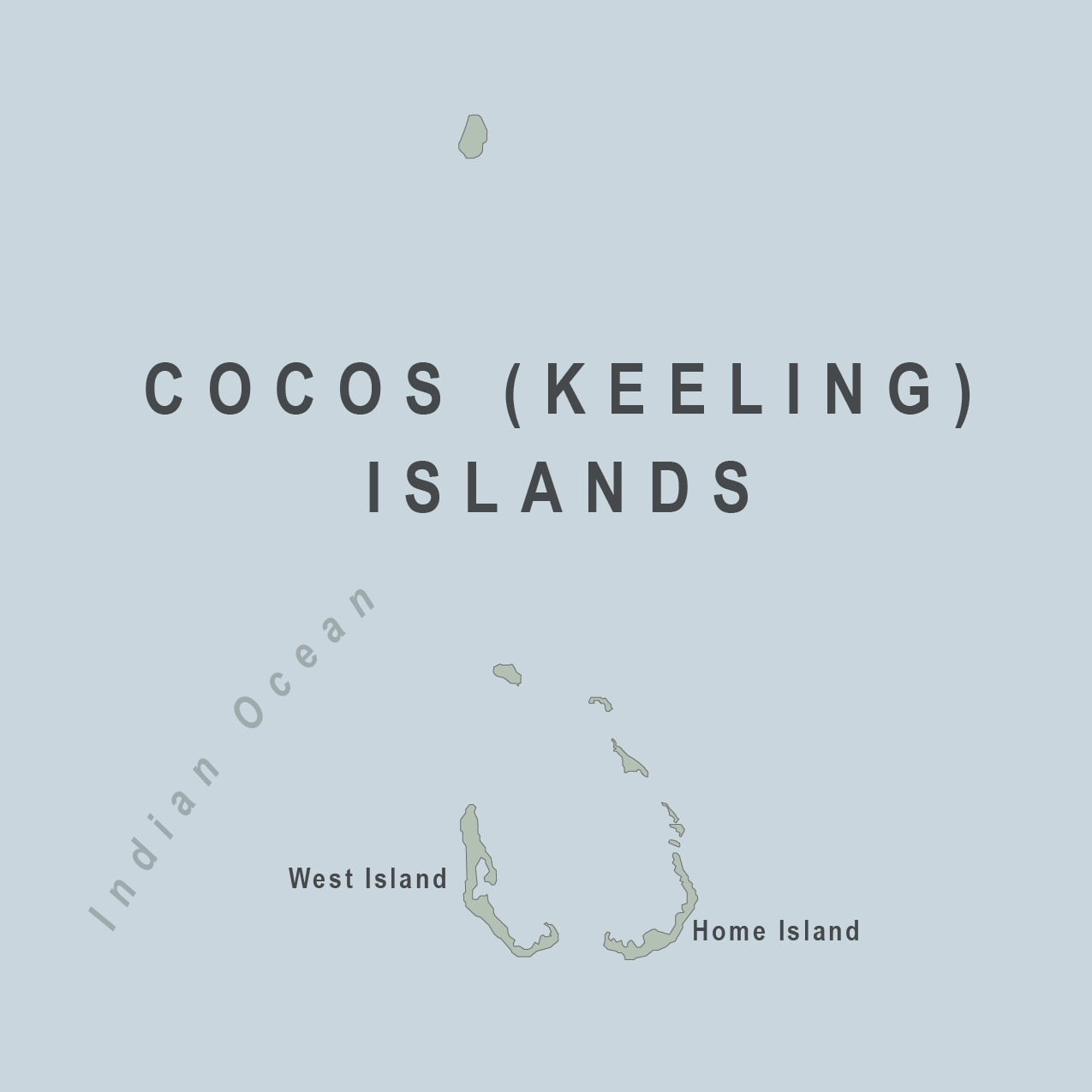 Map - Cocos (Keeling) Islands (Australia)