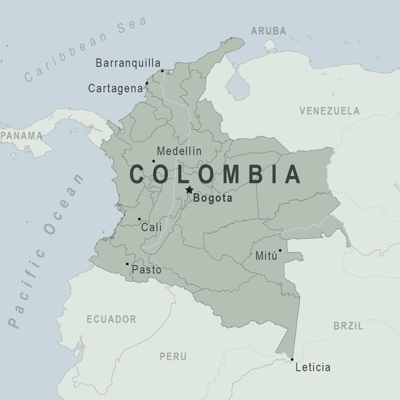 Map of Colombia