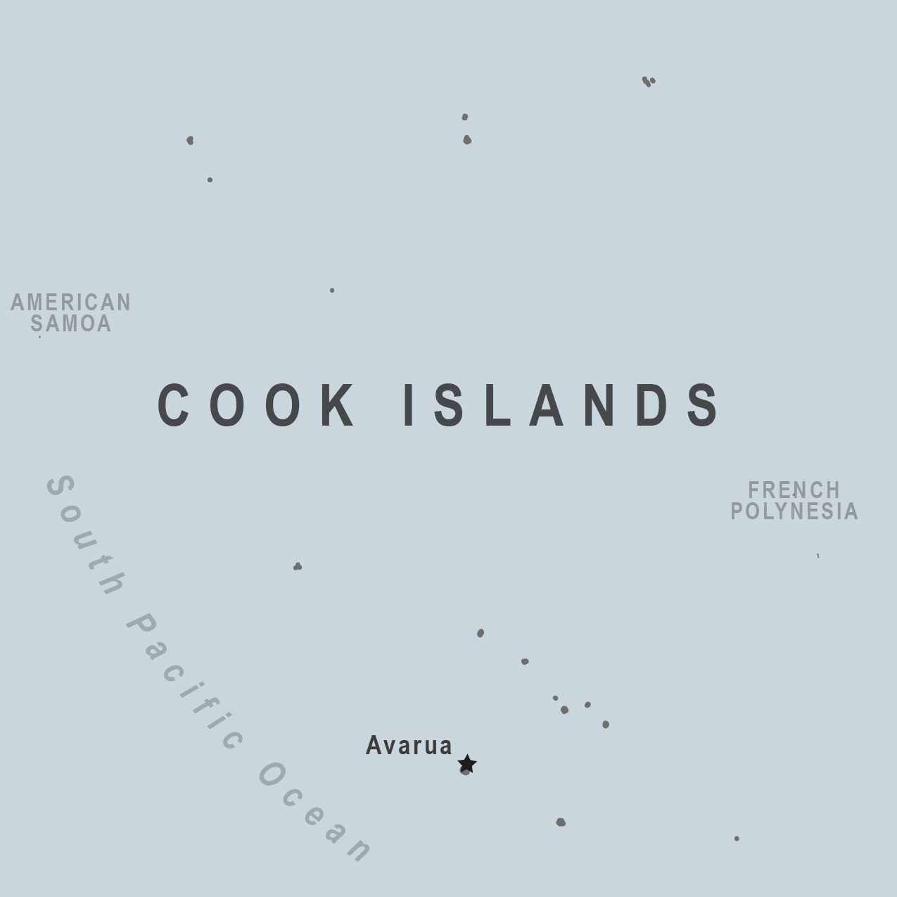 Map - Cook Islands (New Zealand)