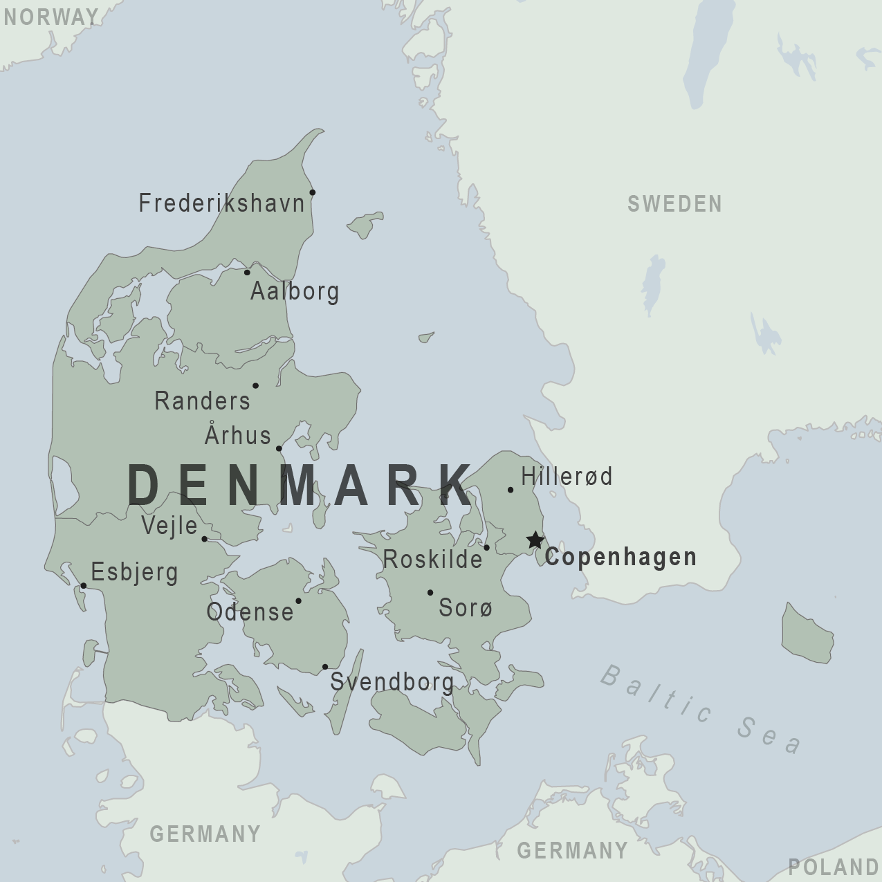 Map - Denmark