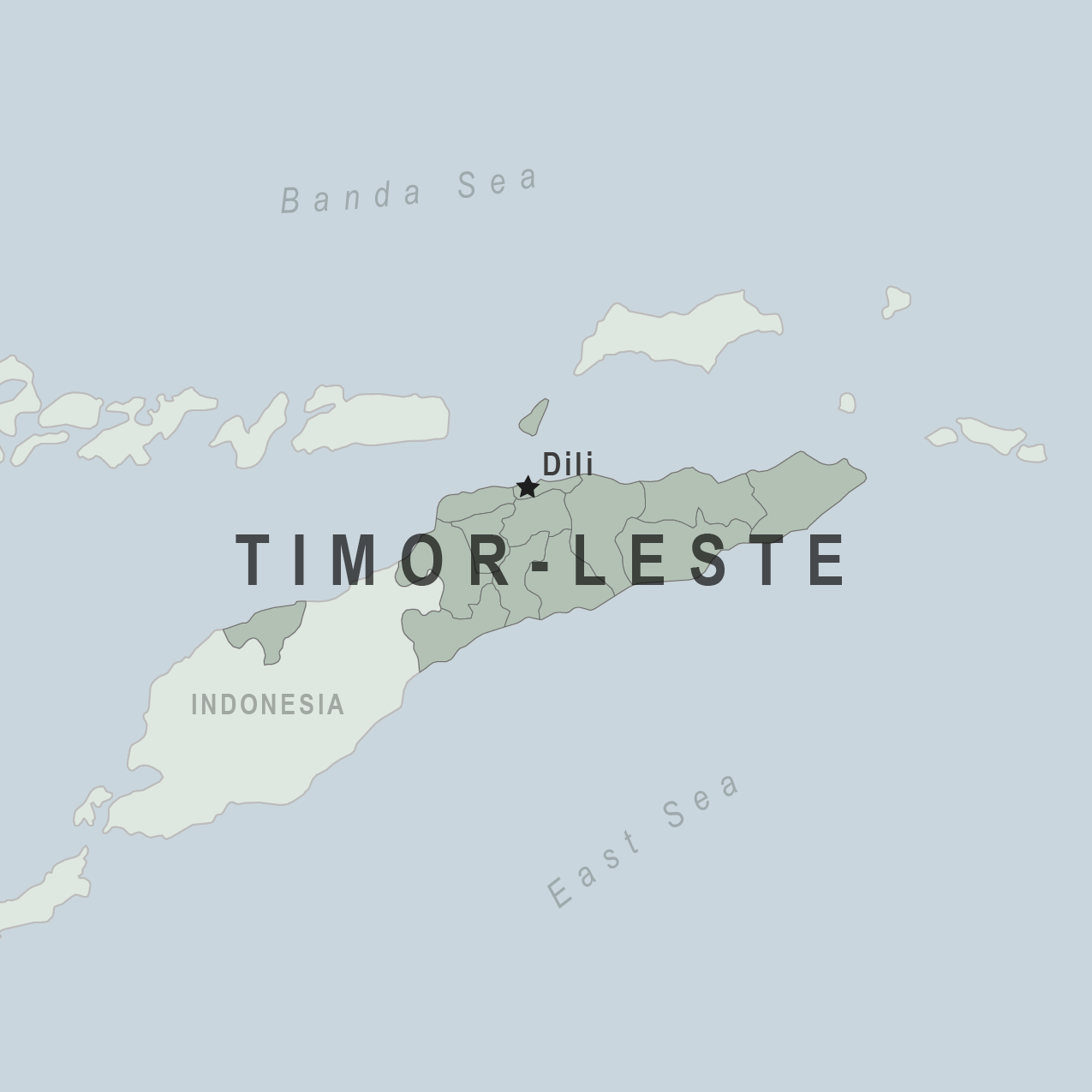 Map - Timor-Leste (East Timor)