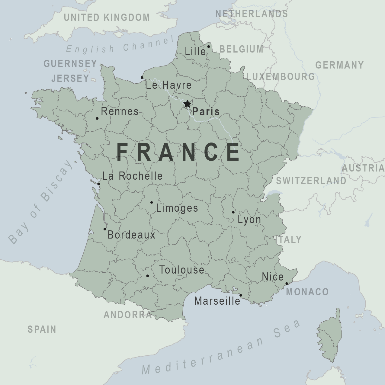 FRANCE ON MAP - Recana Masana