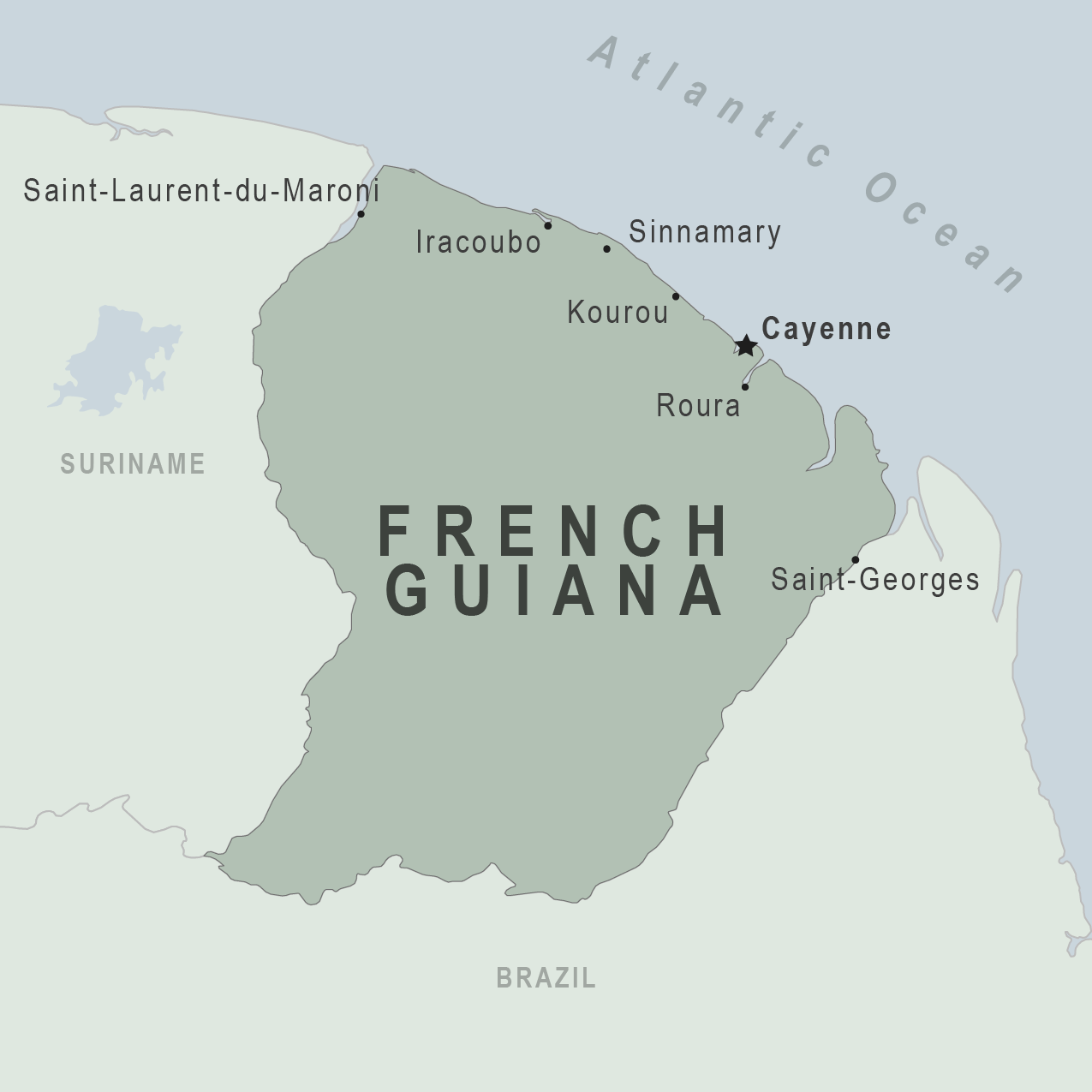 Map - French Guiana (France)
