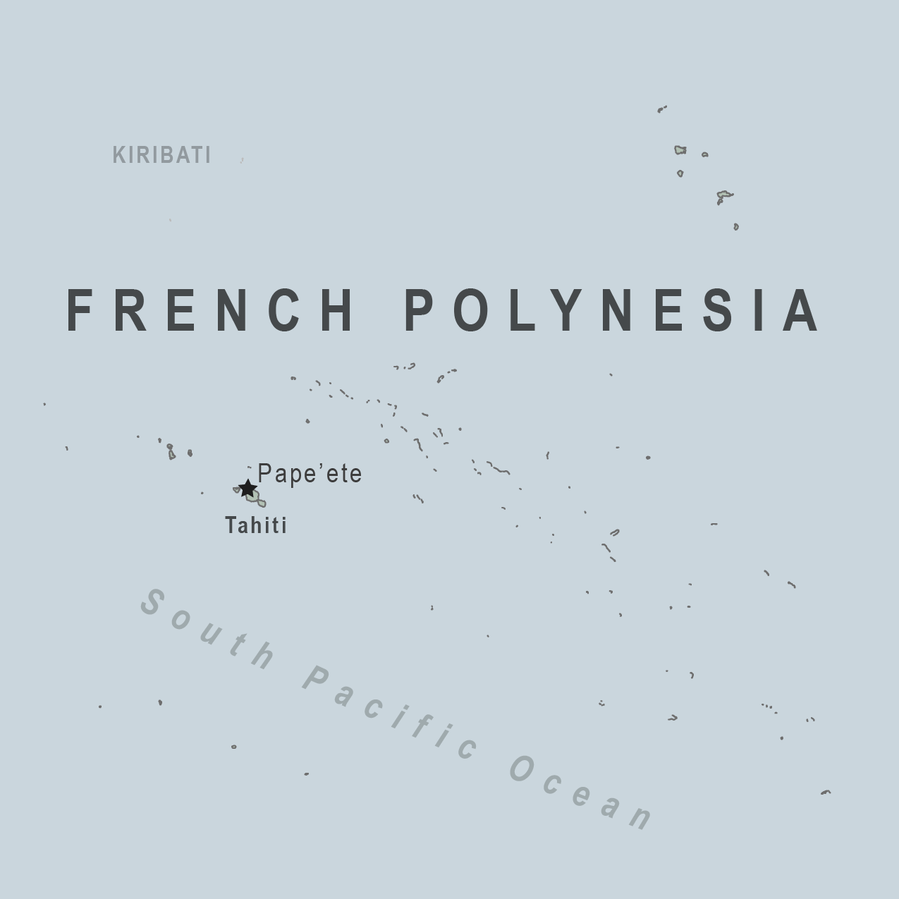 Map - French Polynesia