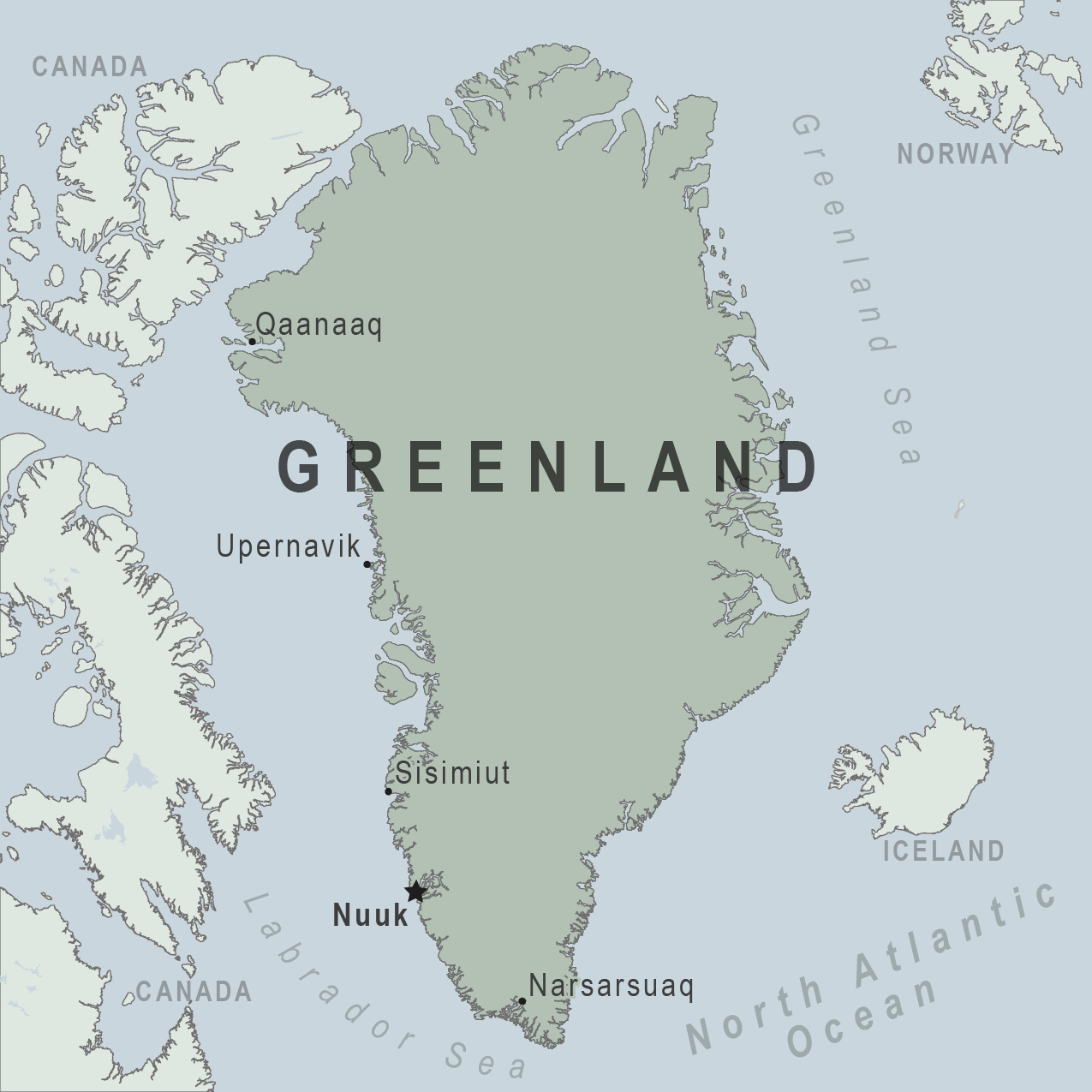 Map - Greenland (Denmark)