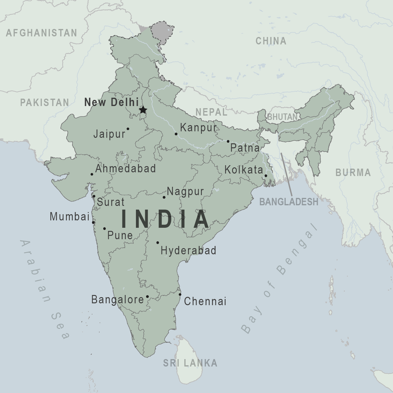 Map - India