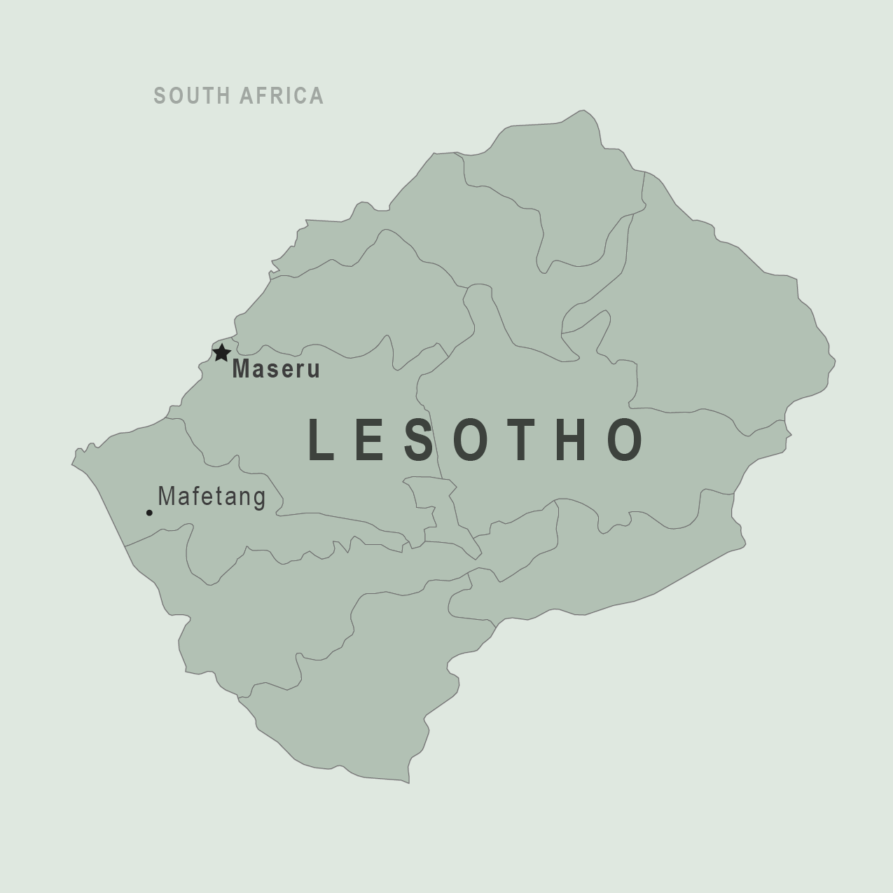 Map - Lesotho